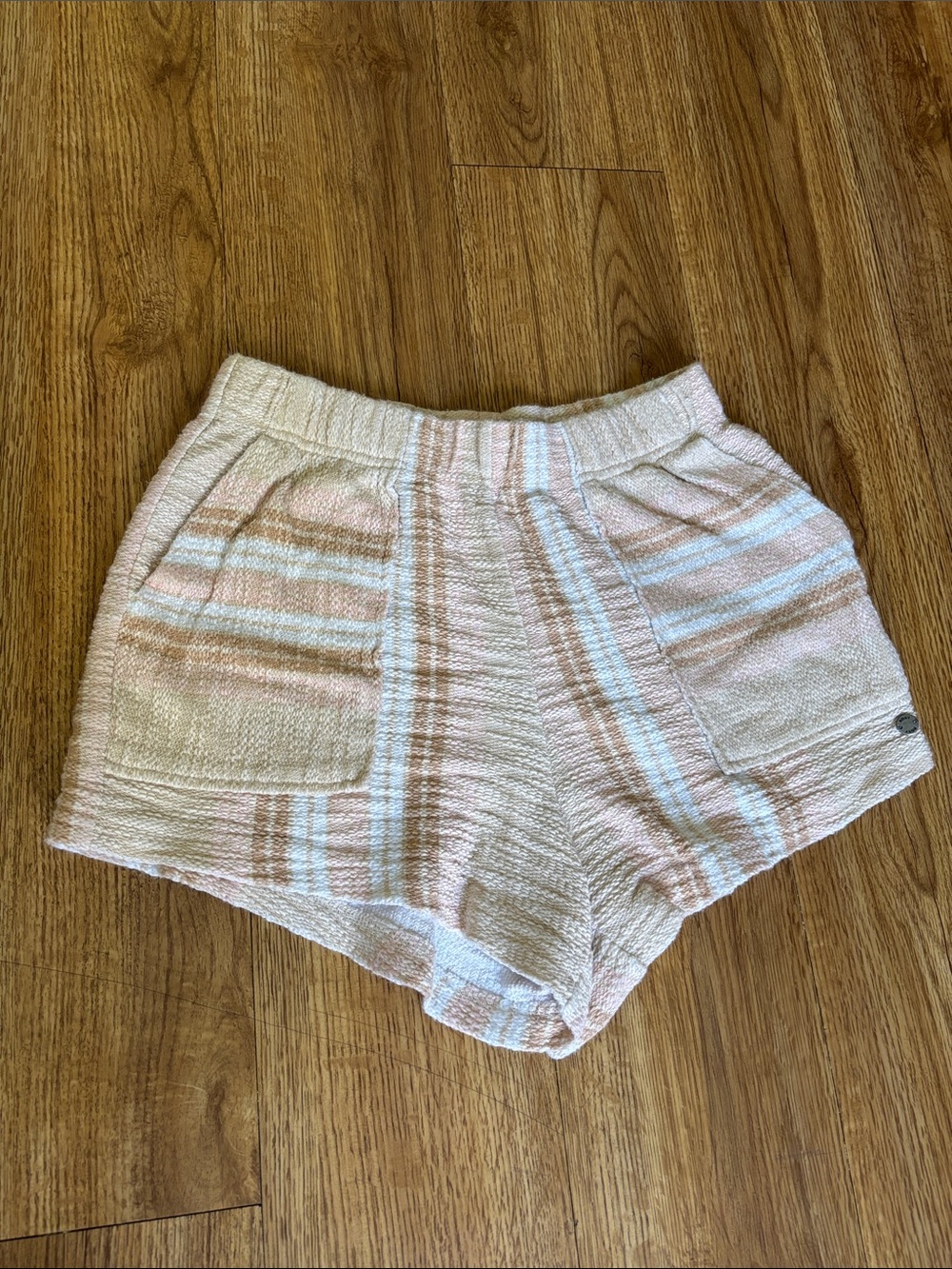 Stretch Waist Roxy Women's Shorts - Pink Cream